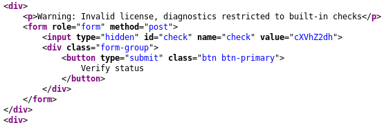 HTML source